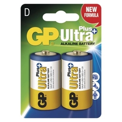 Alkalická baterie GP Ultra Plus D (LR20), 2 ks