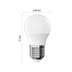 LED žárovka Classic Mini Globe / E27 / 4,2 W (40 W) / 470 lm / neutrální bílá, 3 ks