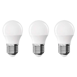 LED žárovka Classic Mini Globe / E27 / 4,2 W (40 W) / 470 lm / neutrální bílá, 3 ks