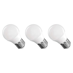 LED žárovka Classic Mini Globe / E27 / 4,2 W (40 W) / 470 lm / neutrální bílá, 3 ks