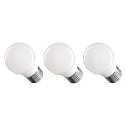 LED žárovka Classic Mini Globe / E27 / 4,2 W (40 W) / 470 lm / neutrální bílá, 3 ks