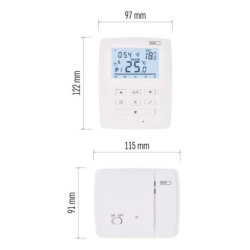 Pokojový programovatelný bezdrátový OpenTherm termostat P5611OT.2R se 2 přijímači