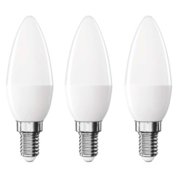 LED žárovka Classic svíčka / E14 / 4,2 W (40 W) / 470 lm / neutrální bílá, 3 ks