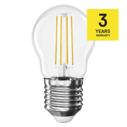 LED žárovka Filament Mini Globe / E27 / 3,4 W (40 W) / 470 lm / teplá bílá