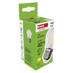 LED žárovka Filament Mini Globe / E27 / 3,4 W (40 W) / 470 lm / neutrální bílá