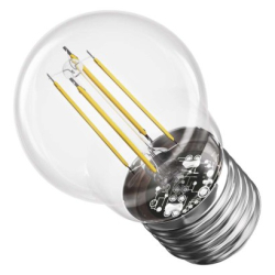 LED žárovka Filament Mini Globe / E27 / 3,4 W (40 W) / 470 lm / neutrální bílá