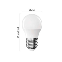 LED žárovka Basic Mini Globe / E27 / 5,5 W (40 W) / 470 lm / teplá bílá