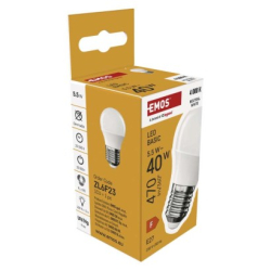 LED žárovka Basic Mini Globe / E27 / 5,5 W (40 W) / 470 lm / teplá bílá