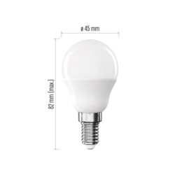 LED žárovka Basic Mini Globe / E14 / 5,5 W (40 W) / 470 lm / teplá bílá