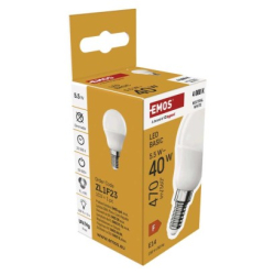 LED žárovka Basic Mini Globe / E14 / 5,5 W (40 W) / 470 lm / teplá bílá