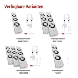 Ventilátor pod radiátor MONO, bílý