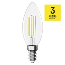 LED žárovka Filament svíčka  / E14 / 7 W (75 W) / 1055 lm / neutrální bílá