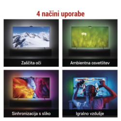 GoSmart Ambientní LED RGB osvětlení za TV 75“ (189 cm)