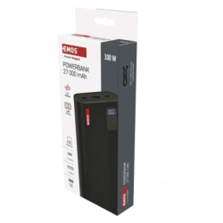 Powerbanka EMOS NTBF30, 27 000 mAh, 100 W PD, černá