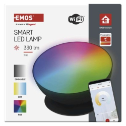 GoSmart LED ambientní lampa, černá, teplá bílá–studená bílá/ RGB, WiFi