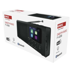 Přenosné rádio s Bluetooth, MP3, DAB / DAB+ / FM, černé