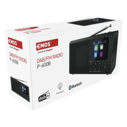 Přenosné rádio s Bluetooth, MP3, DAB / DAB+ / FM, černé