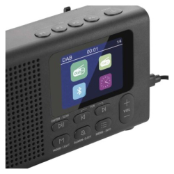 Přenosné rádio s Bluetooth, MP3, DAB / DAB+ / FM, černé