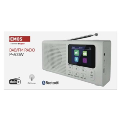 Přenosné rádio s Bluetooth, MP3, DAB / DAB+ / FM, bílé